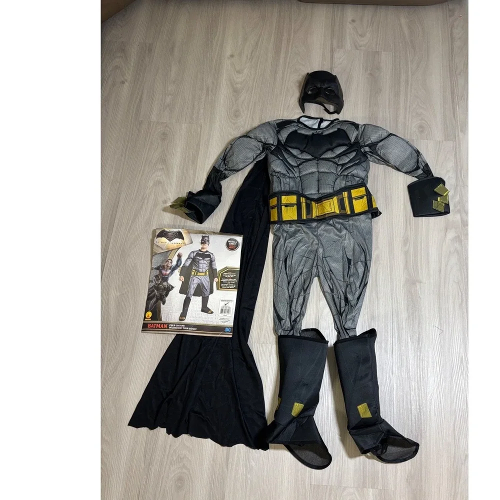 Batman Child Costume DC Comics Medium 8-10 Muscle Chest Halloween Superhero
